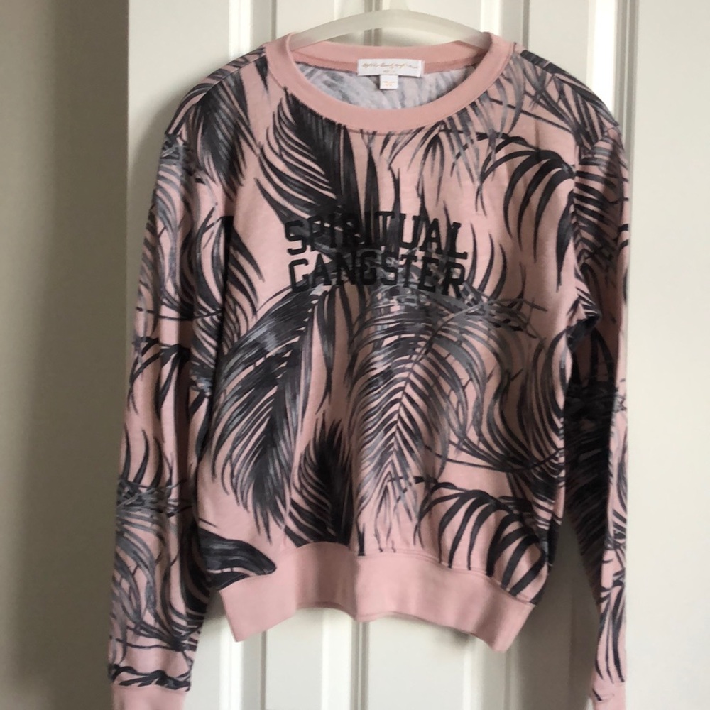 Spiritual Gangster In The Shade Crop Sweatshirt M